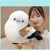 Long Tailed Tit Plush Toy Stuffed Animal Doll Cartoon Decoration Gifts Kids