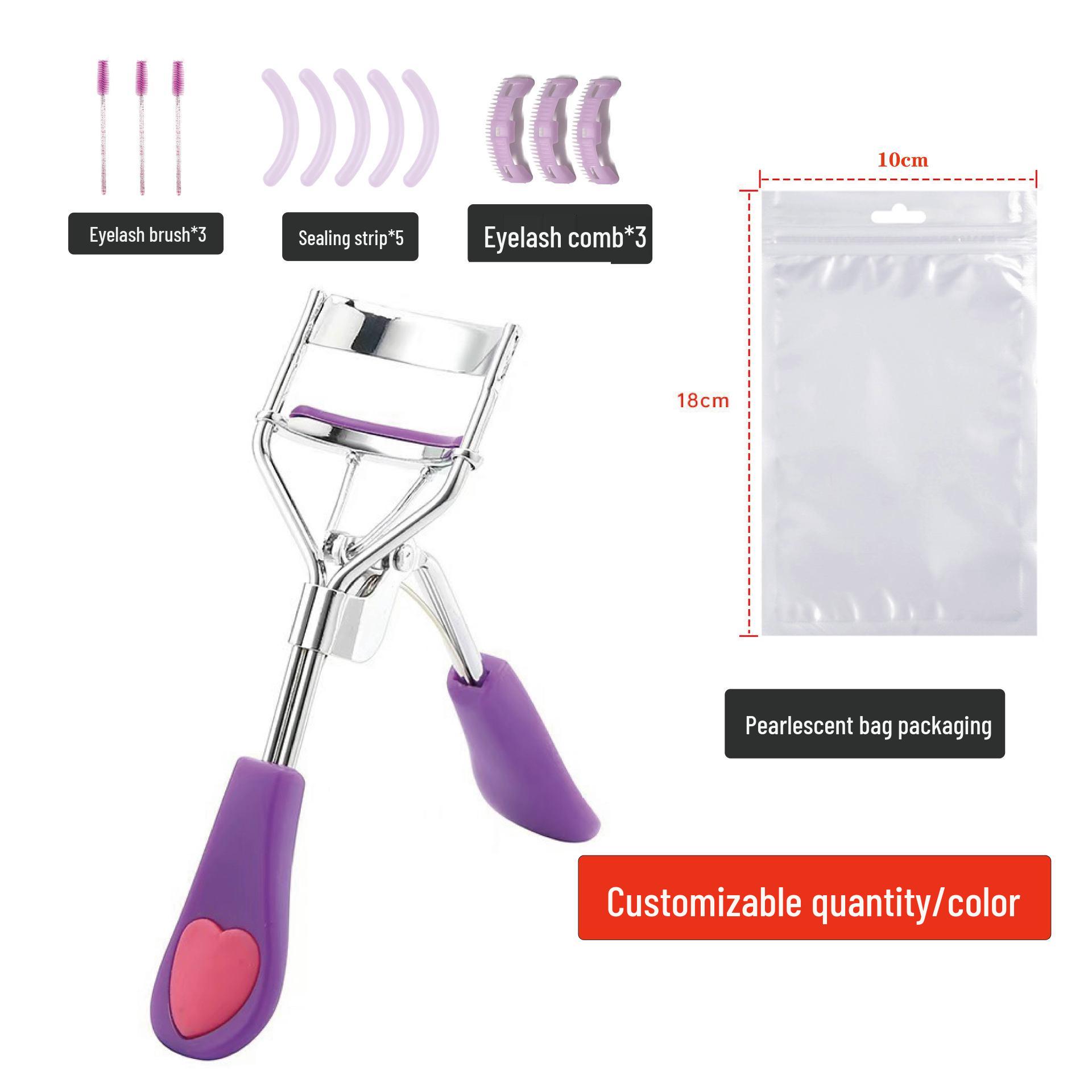 

Peach Handle Eyelash Curler - No Pinch, False Lash Safe, Sunflower Makeup Tool Bulk