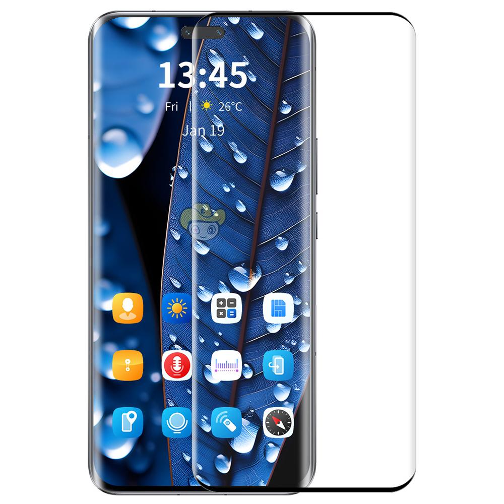 ENKAY HAT PRINCE Do Honor 80 Pro 5G Ochraniacz Ekranu Pełne Pokrycie Folia ze Szkła Wysoko-Aluminiowo-Krzemowego Obsługa Odblokowywania Odciskiem Palca