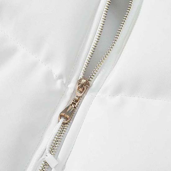 Women's Winter Fashion Casual Slim Cotton Jacket Faux Fur Collar and Hooded Hooded Warm Jacket Coat Pu Leather Zipper