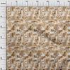 oneOone Cotton Flex Light Beige Fabric Abstracts Diy Clothing Quilting Fabric Print Fabric By Yard 40 Inch