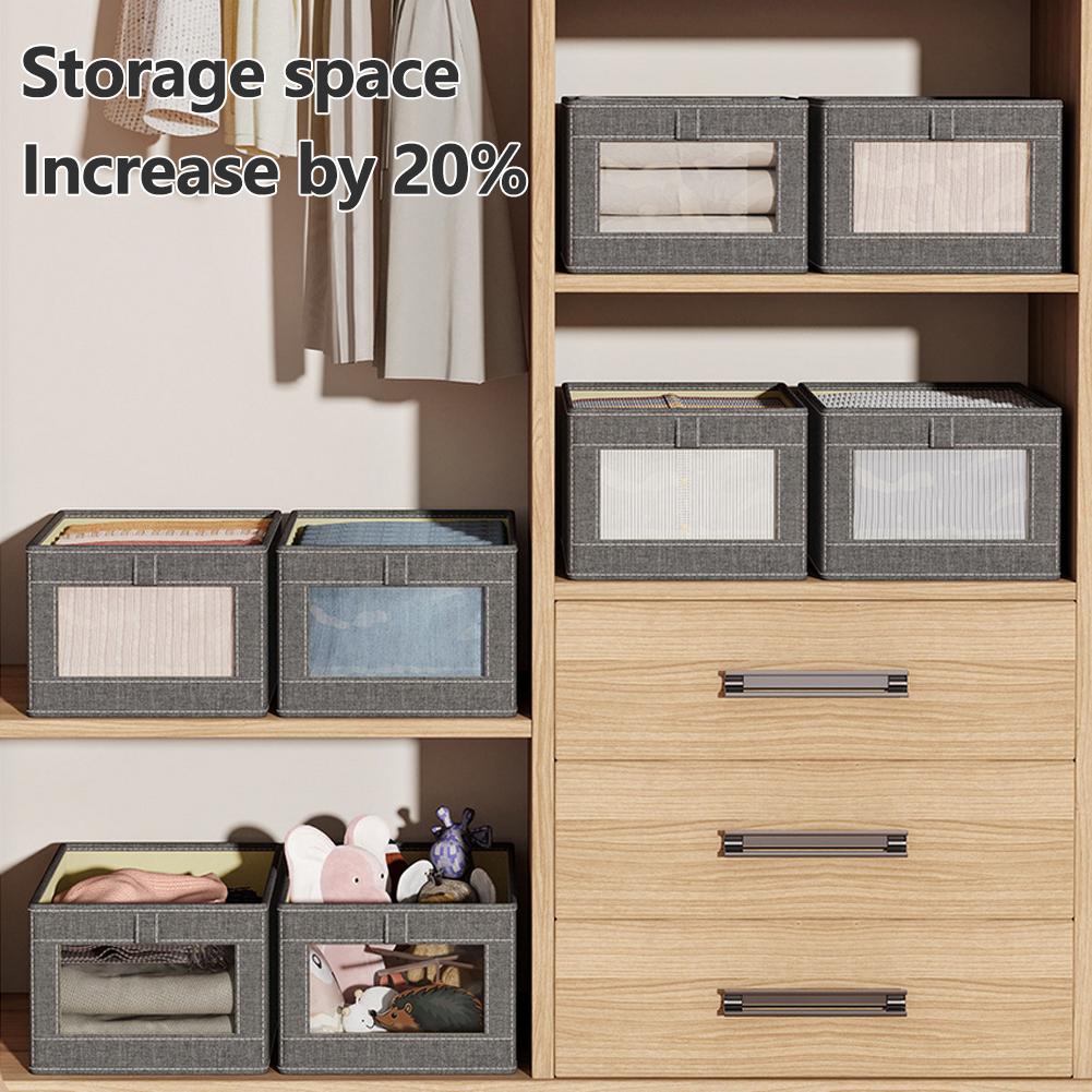 

Органайзер для одежды в шкаф с прозрачным окном, коробка для разделения джинсов и одежды для дома (L) China Mainland