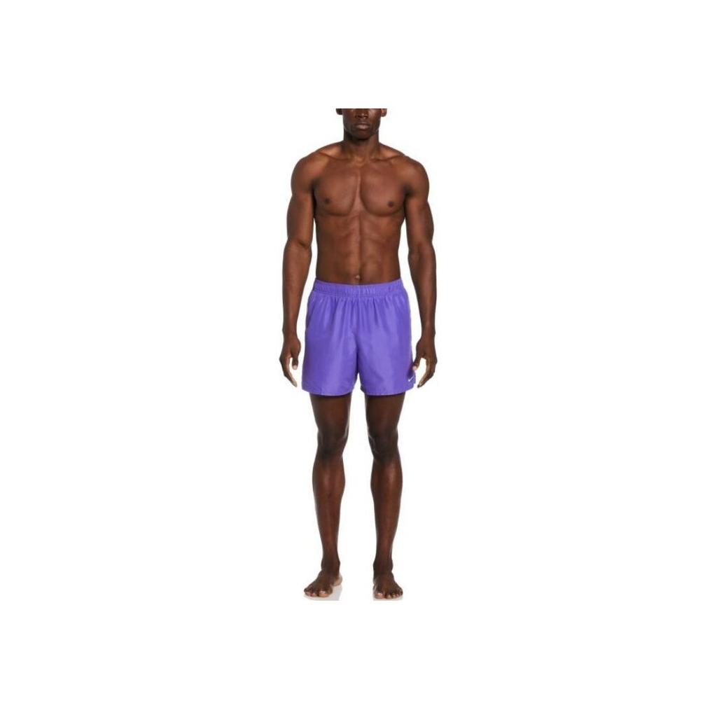 Nike Solid Print Elastic Straight Casual Shorts Men Bottoms Purple NESSA560-505