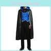 Stylový modrý upírský kostým pro muže Ideální pro halloweenské cosplay akce s Draculou