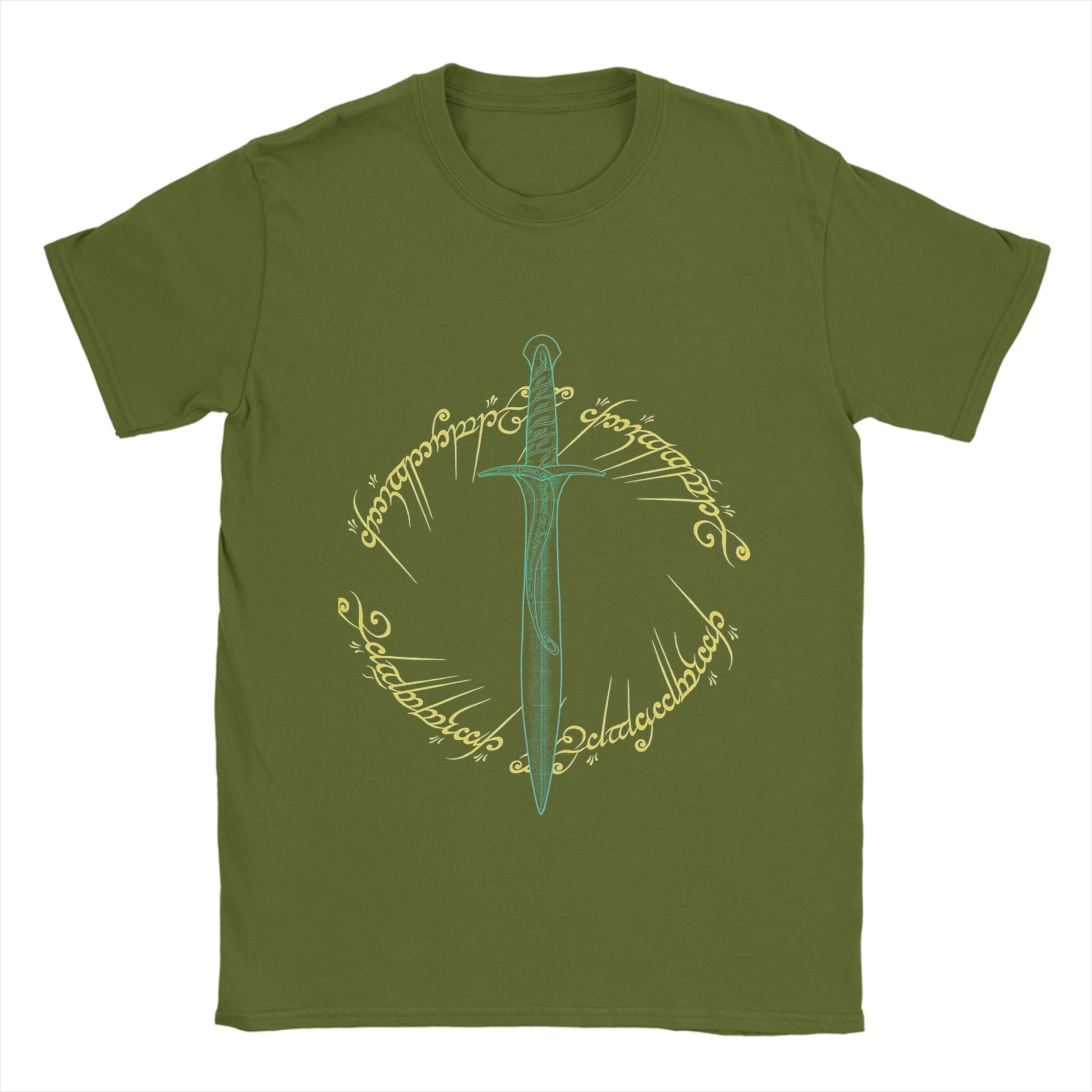 

L-Lords Of The R-Rings Men T Shirts Humor Tees Short Sleeve O Neck T-Shirts 100% Cotton Summer Clothes 4XL