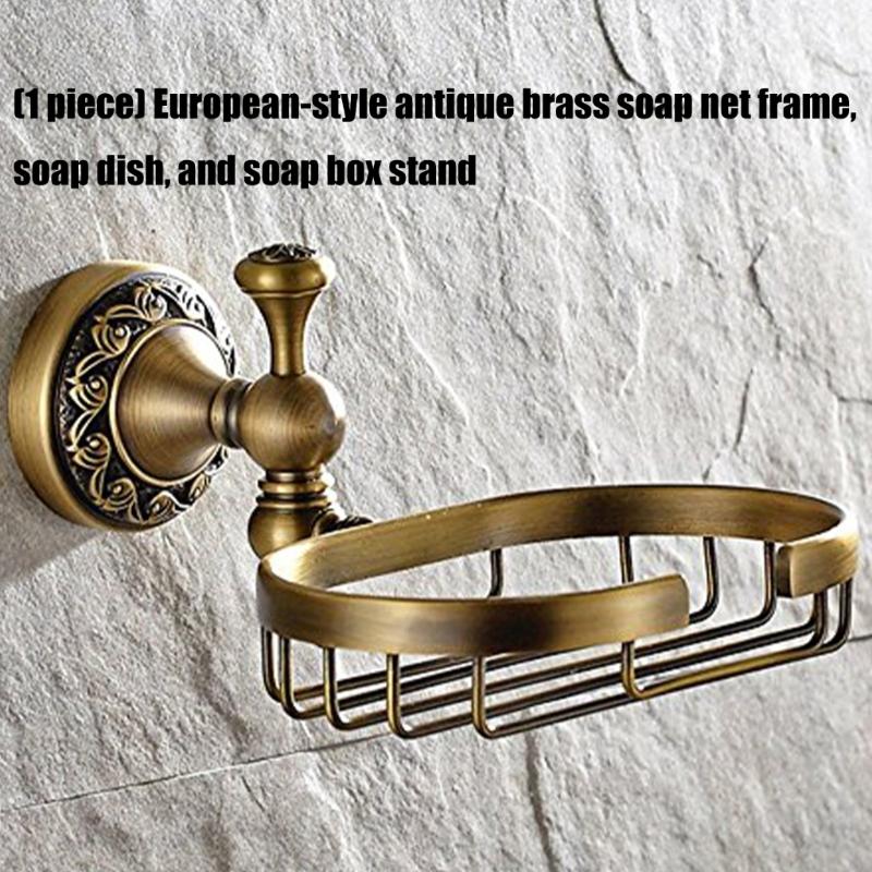 Wandmontierte Metall-Seifenschale Badezimmer-Organizer Vintage Messing-Seifenschale Aufbewahrungsschale Seifenspender-Organizer Langlebig