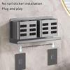 1Pcs New No Drill Wall Mount Bathroom Shelf Makeup Storage Organizer Toiletries Skin Care Product Rack Bathroom Accessories