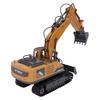 RC Excavator Truck Toy Alloy Rechargeable Remote Control Engineering Construction Vehicle Toy Yellow