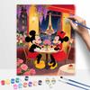 Disney Mickey and Minnie Paris Eiffel Tower Paint by Numbers Painting Art Kit Home Decor Gift