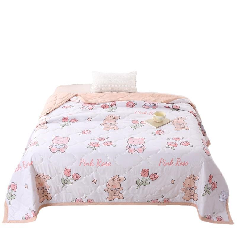 Comfortable Breathable Cotton Summer Quilt - Washable AC Quilt with Gift Box Packaging
