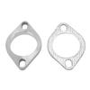2 STÜCK 2 Loch 2,5 Zoll Auspuffflansch Verbindungsset Edelstahl Universal für Auspuff Downpipe Catback Krümmer