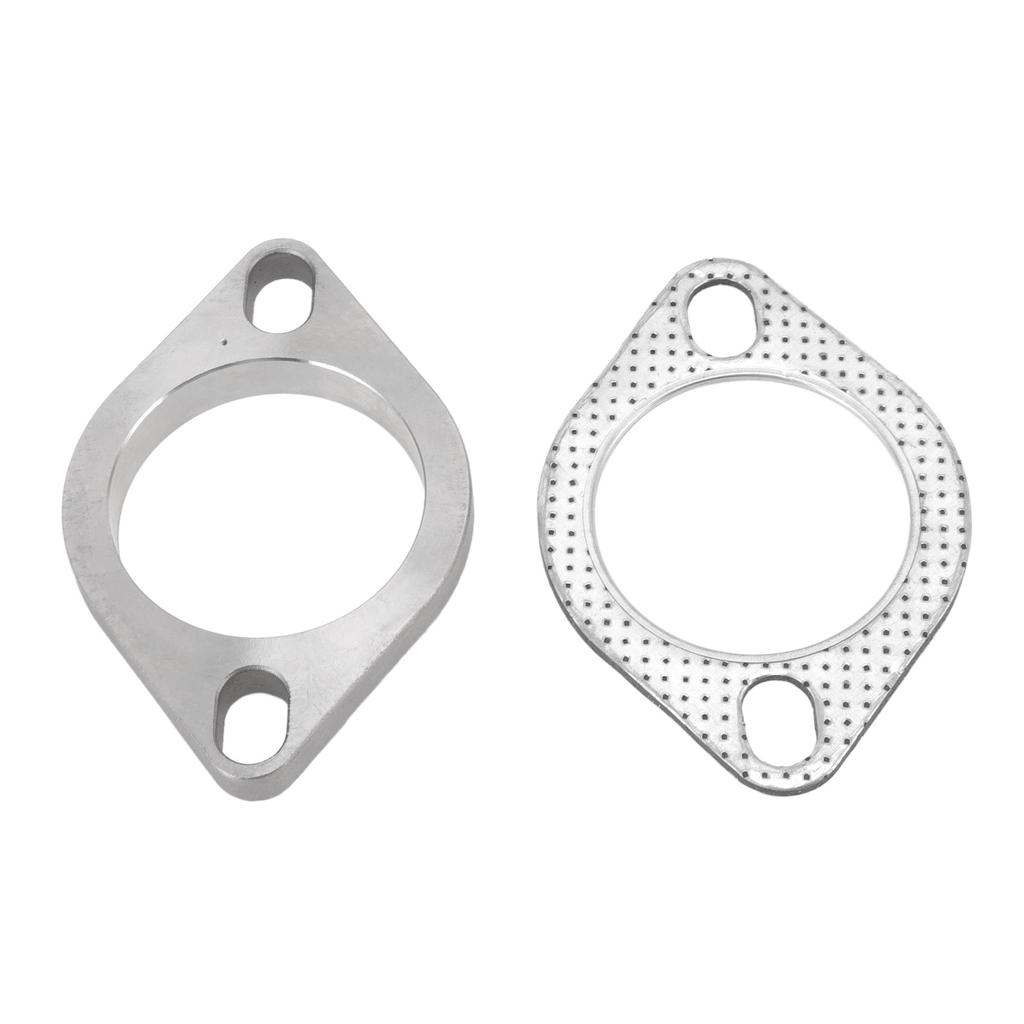 2PCS 2 Bolt 2.5in Exhaust Flange Connection Kit Stainless Steel Universal for Exhaust Downpipe Catback Headers