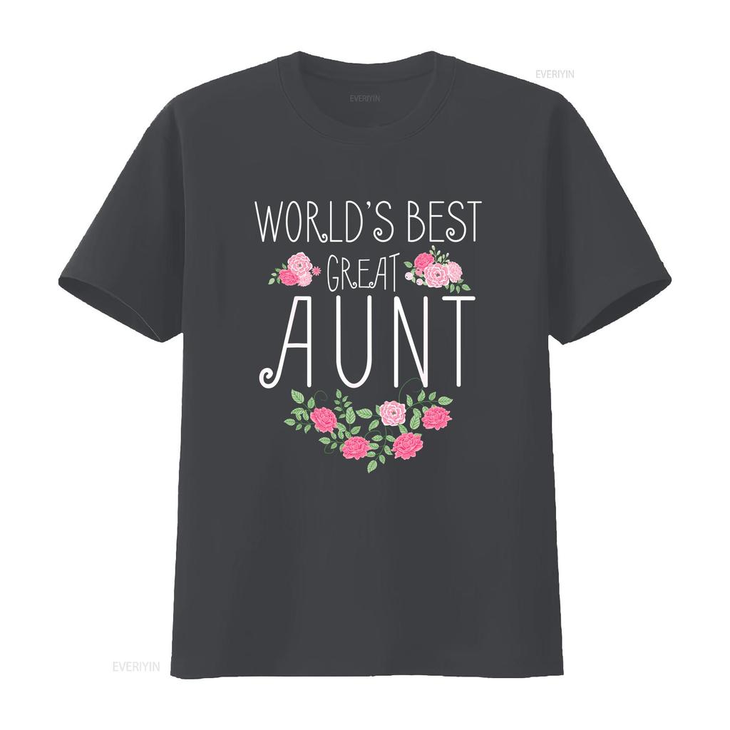Family World s Best Great AunT T Shirt Funny Auntie Ever  vintage Washed Versatile Casual homme fashion Slightly Unisex