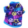 Pet Dog Puppy Winter Soft Warm Heart Star Print Clothes Coat Costume Apparel