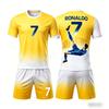 2026 Summer New Hot Selling Fashion Ronaldo Football Jersey Sports Short Sleeved T-shirt and Shorts Set Soft Family Kids Tees