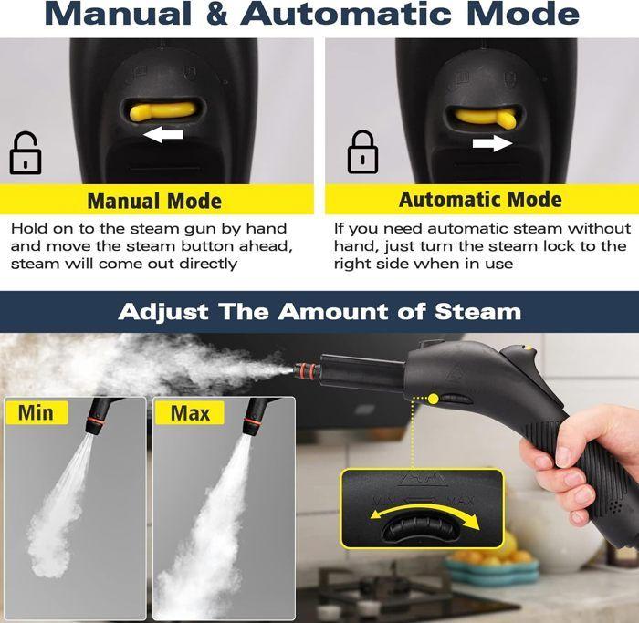 Waitbird 1500W Steam Cleaner, 21 Accessories - Deep Cleaning Appliance