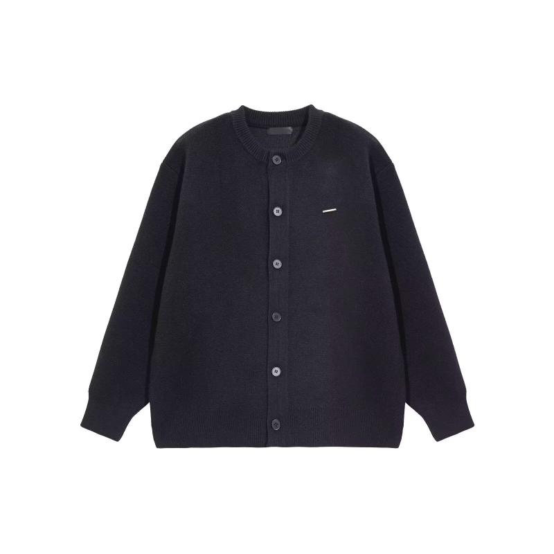 Korean Style Deer Fleece Cardigan Autumn New Arrival Lazy Style Simple High Grade Loose Sweater Coat For Men