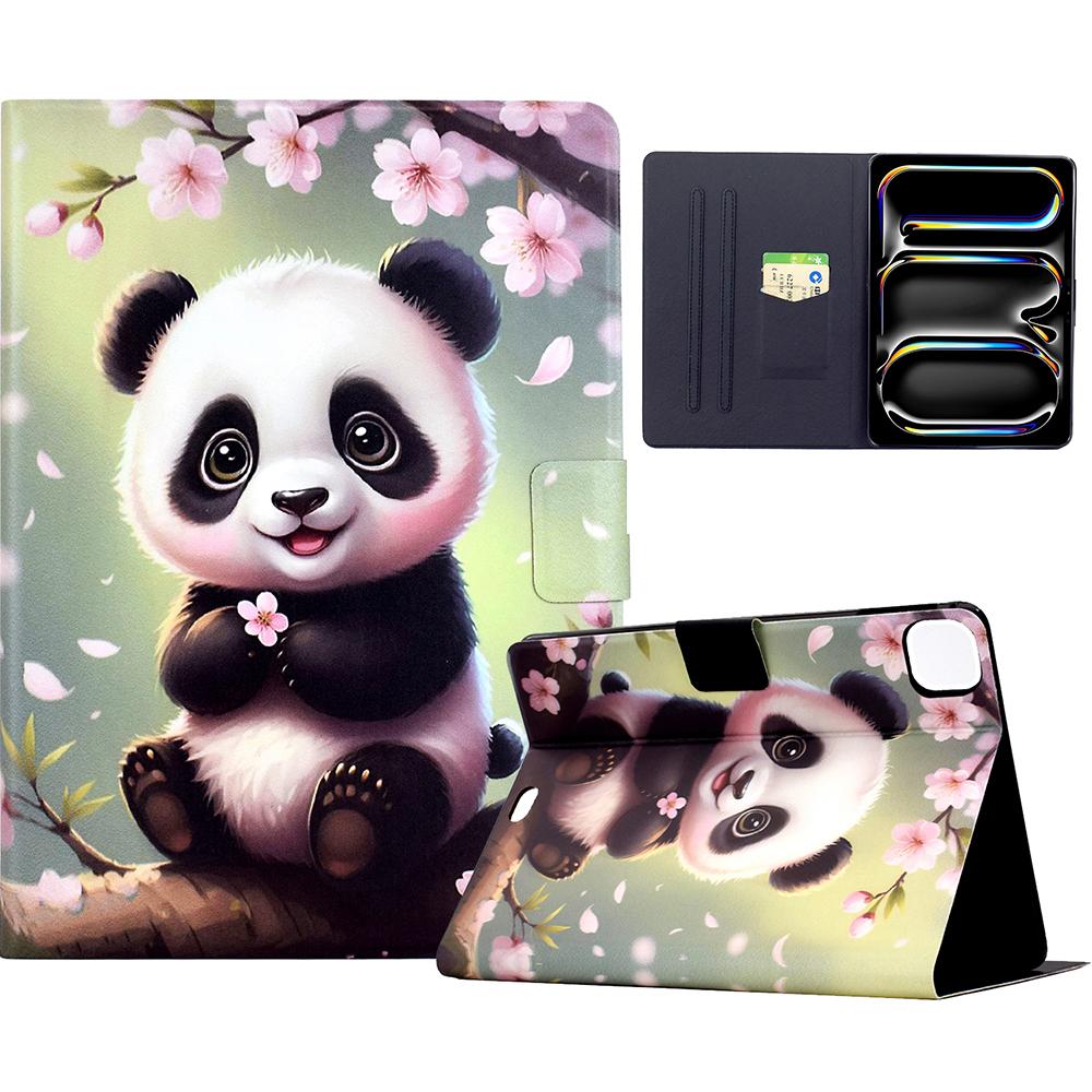 For iPad Pro 11 (2024) Stand Case Pattern Printing Tablet Leather Cover with Auto Wake/Sleep
