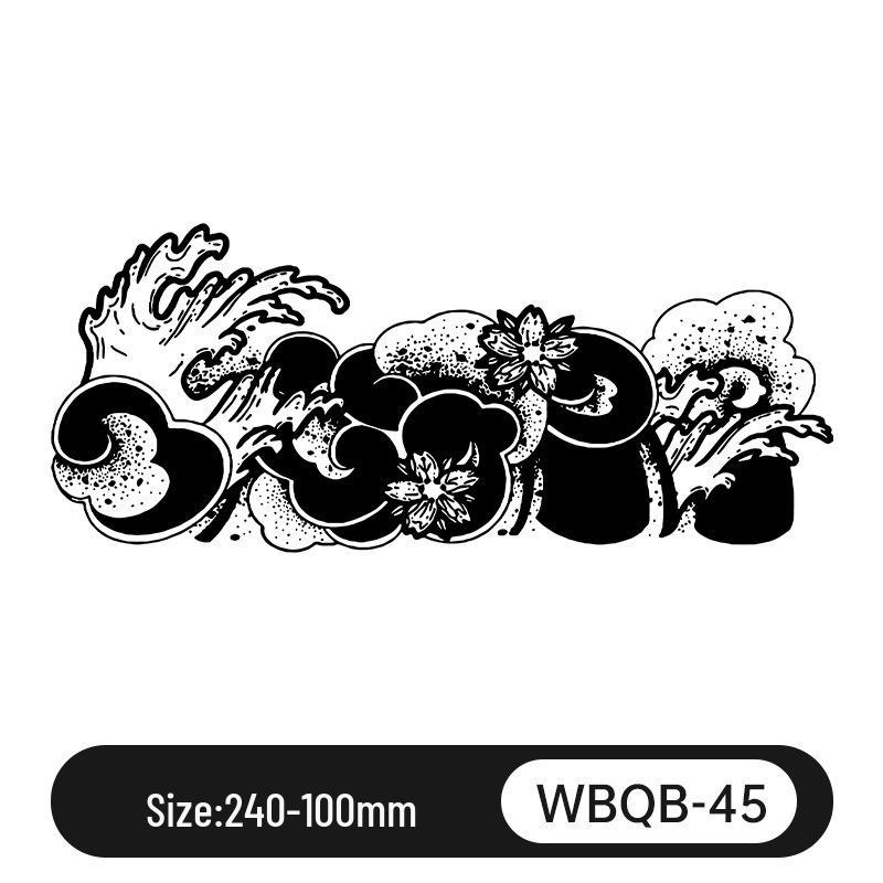 Waterproof Herbal Juice Tattoo Decals - Semi-Permanent, Non-Reflective for Men & Women’s Arms, Chest, Back