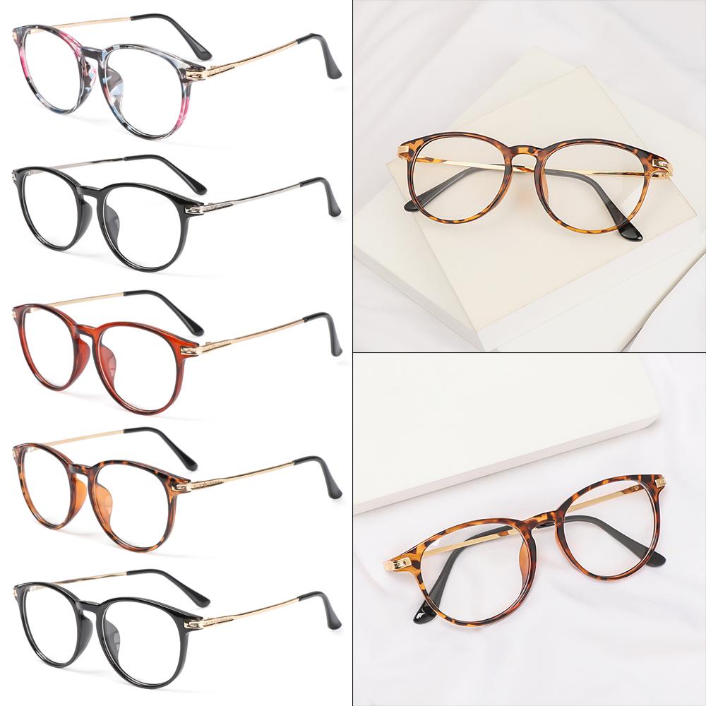 

Унисекс металлические круглые очки с плоским зеркалом, оптические очки для очков