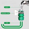 2pcs Quick-Connect Hose Connector With 1/2" Thread Durable 2 In 1 Multi-Face Connector For Kitchen Bathroom Sinks