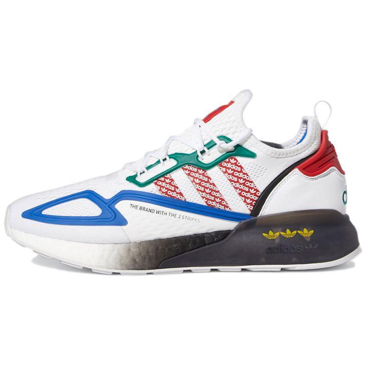

Кроссовки унисекс adidas ZX 2K Boost Logo Print White Cloud-White Scarlet FZ4839