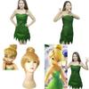 Fee Tinkerbell Cosplay Kleid Grün Pixie Kostüm Für Erwachsene Mit Niedlichem Design Und Baumwollmischgewebe