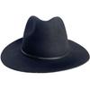 Used Brixton Black Wool Fedora Hat Centerfold Hat S