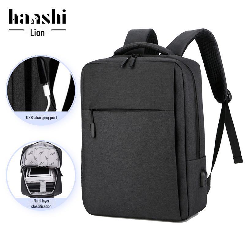 Men's High-End Fashion Waterproof Business Commuter Backpack with Large Capacity for Laptops and Travel