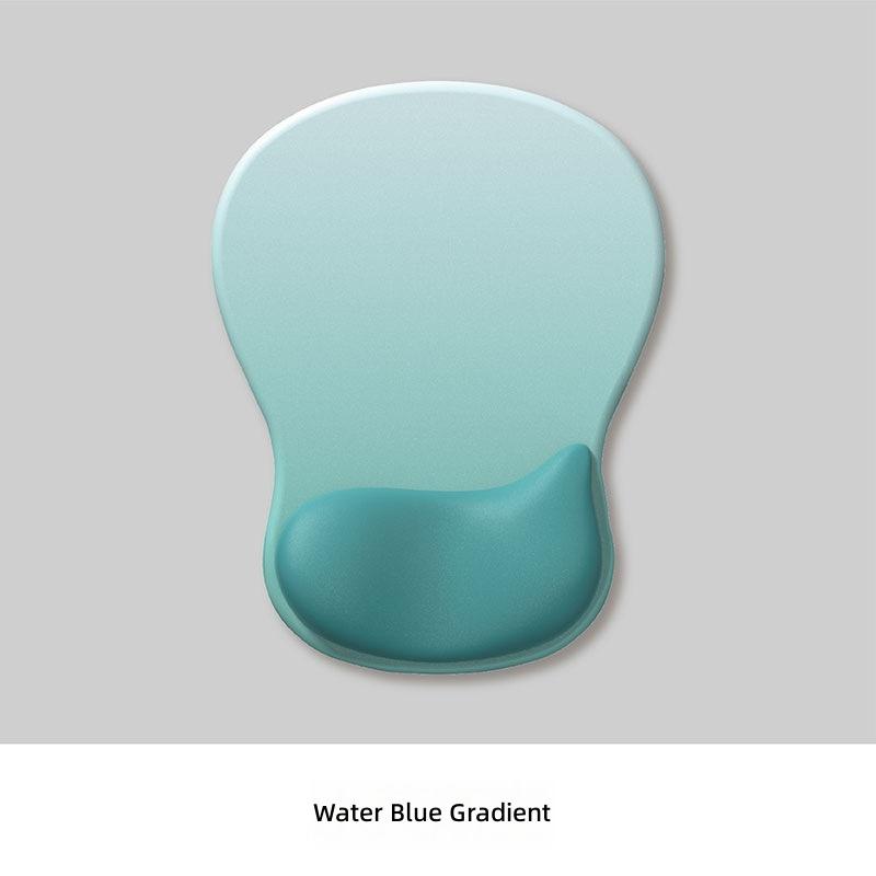 Gradient Simple Thickened Anti-Slip Ergonomic Computer Mouse Pad with Wrist Rest and Silicone Mouse Mat