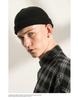 Croogo Knit Solid Capuccio Short Striped Knit Cool Islamic Shallow Fit Men's Beanie, Color, Simple, Oversized, Lid, Spring, Autumn, Winter, Cap, Cap,