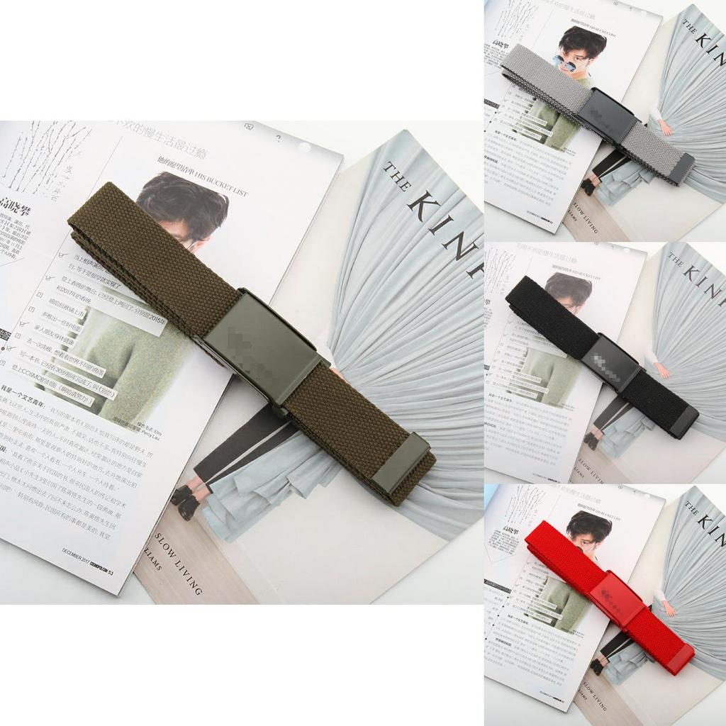 Canvas Belt For Men And Women With Alloy Buckle Fashion Casual Accessory For Students