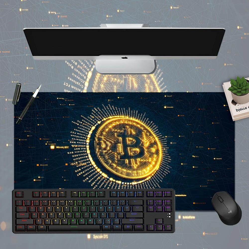 Bitcoin Mousepad Boy Pad Natural Rubber Gaming Mousepad Desk Mat Size For Gameing World Of Tanks CS GO Zelda
