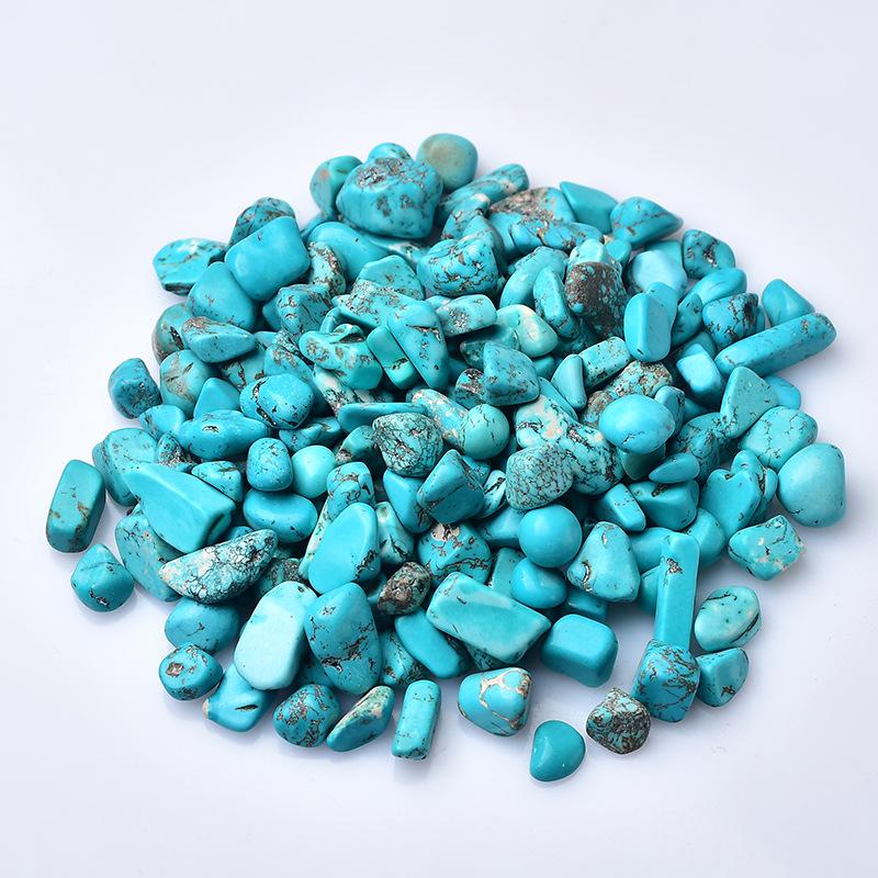 Natural Turquoise Crushed Stone: Decorative Small Particles for Fish Tanks, Flower Pots, and Landscaping