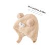 Double Pom Pom Kids Knit Hat Ear Protection Pom Pom Hat Cartoon Baby Winter Hat  for Babies