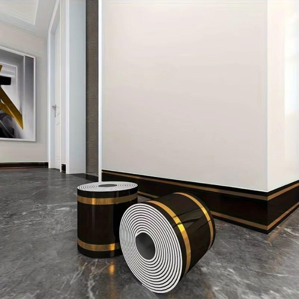 Waterproof Wall Border Flexible Baseboard Trim Border Decorative Strip Living Room