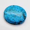 NATURAL Arizona Blue Turquoise 49.85 Ct Round Cut CERTIFIED Loose Gemstone