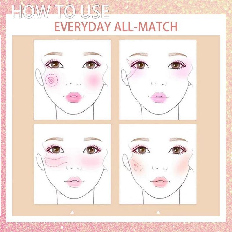 BEAUTY GLAZED - 6 Colours Blush Palette