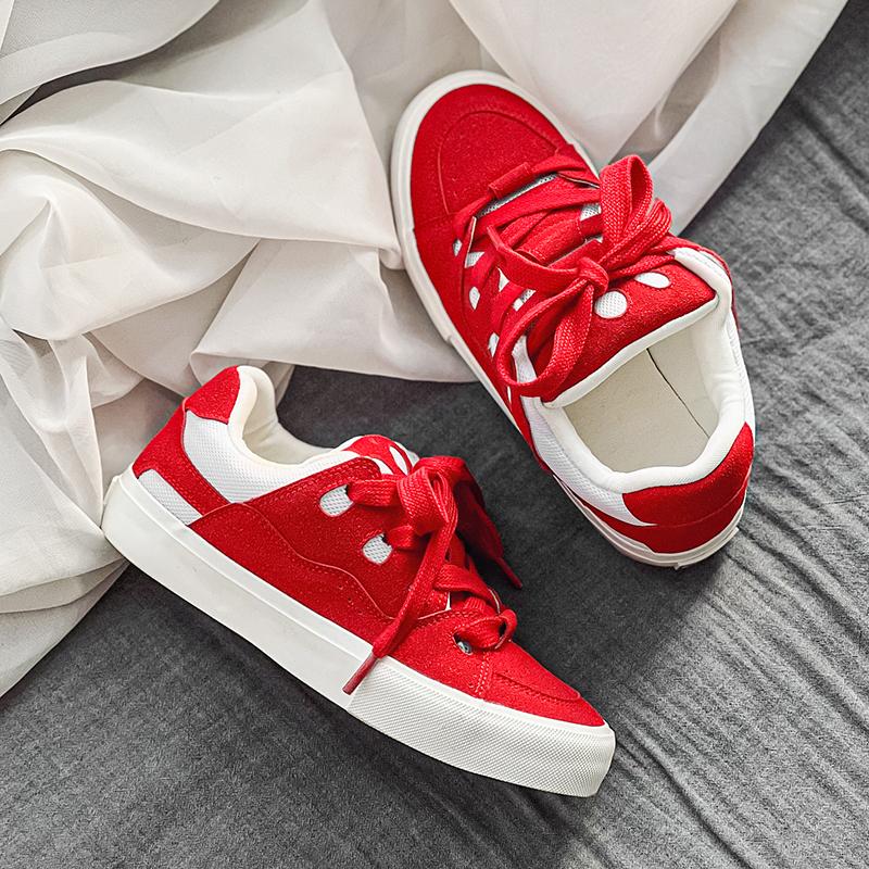 Shoes trendy shoes summer casual canvas shoes skateboard shoes low top retro couple niche bread shoes