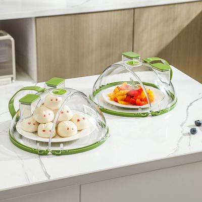 Mikrowellen-Lebensmittelabdeckung mit Wasserdampf-Spritzschutz, integriertem Griff, transparenter Spritzschutz, Mikrowellendeckel zur Lebensmittelaufbewahrung, zum Erhitzen, Küchenzubehör