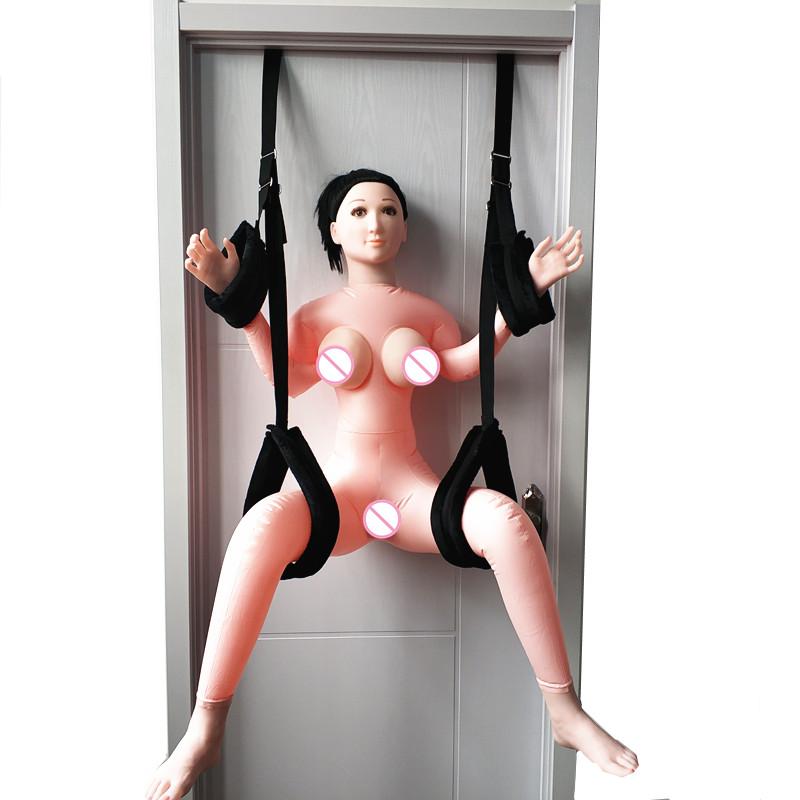 Sex Swing Soft Material Sex Furniture Fetish Bandage Love Adult Game Chairs Hanging Door Swing Sex Sling Toys for Couples