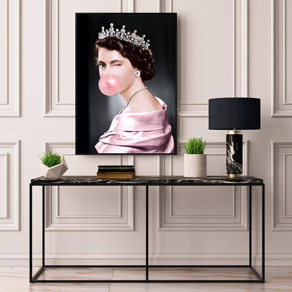 Elizabeth Print Altered Vintage Art Eclectic Wall Poster Canvas Painting Bubblegum Grappig Pictures Home Decoration Murals