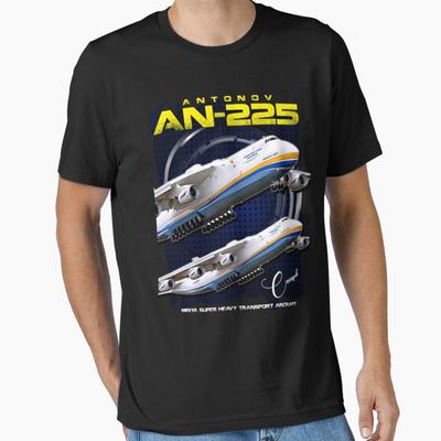 The Great Antonov AN-225 Mriya Super Heavy Transport Aircraft  100% Cotton T Shirt for Men Large Size Adult Tops S-6XL