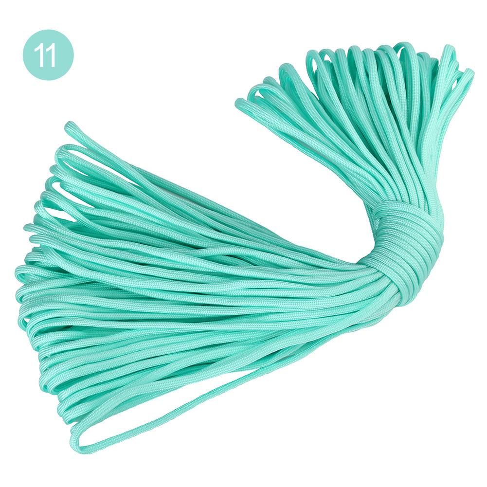 4mm 100meters Outdoor Hiking Polyester Paracord 7 Inner Strands Cores 550 Lbs Capacity Full Parachute Cord Nylon Bag Packing