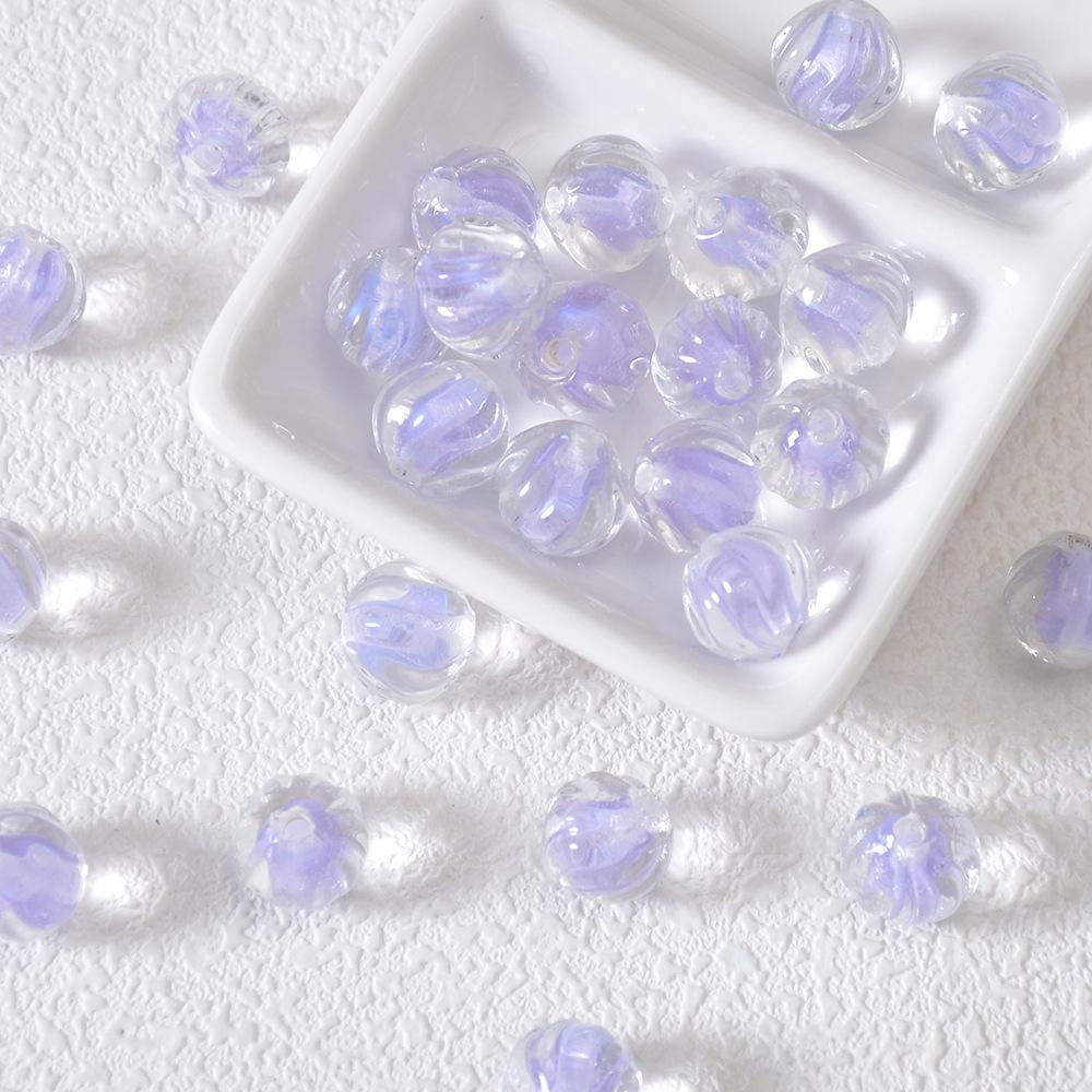 Yori 10Pcs/Bag Glass Watermelon Lantern Beads Handmade DIY Beaded Materials Bracelet Necklace Jewelry Gift Box