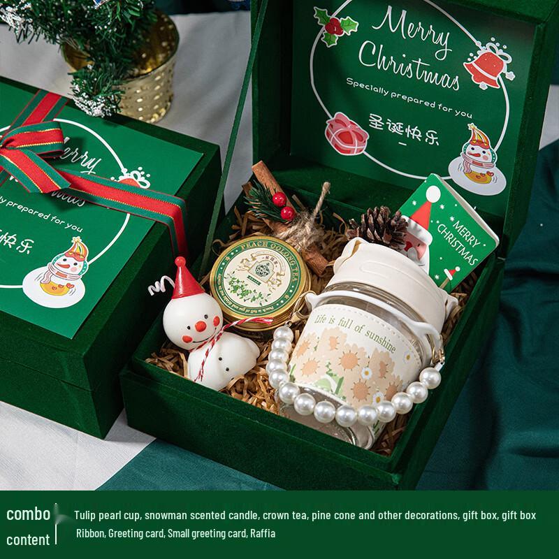 Christmas Pearl Cup & Scented Candle Gift Set