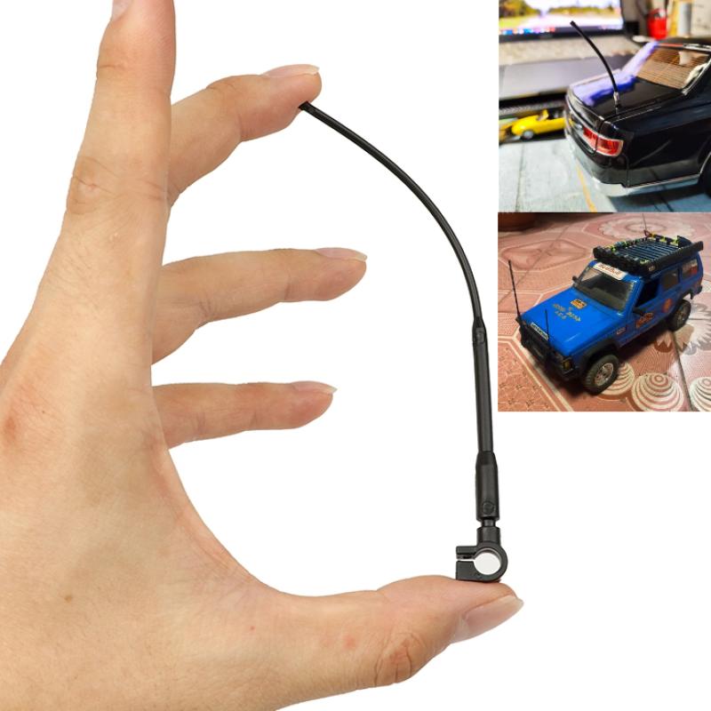 High Quality Black Simulated Antenna Aerial Decoration Signal Pole For 1/12 1/18 1/10 1/8 RC Car Crawler TRX4m MN168 MN-222 MN82 Mn99s UDR