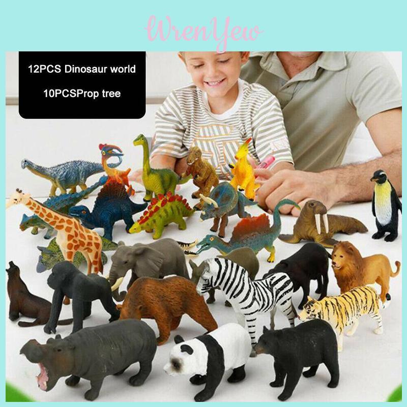 Colorful 12pcs Kids Toys Small Plastic Figures Ideal For Educational Safari And Ocean Exploration