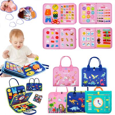 Tablero de actividades Montessori para niños pequeños, actividad educativa para desarrollar habilidades motoras básicas en la vestimenta, juguetes de aprendizaje para bebés para viajar