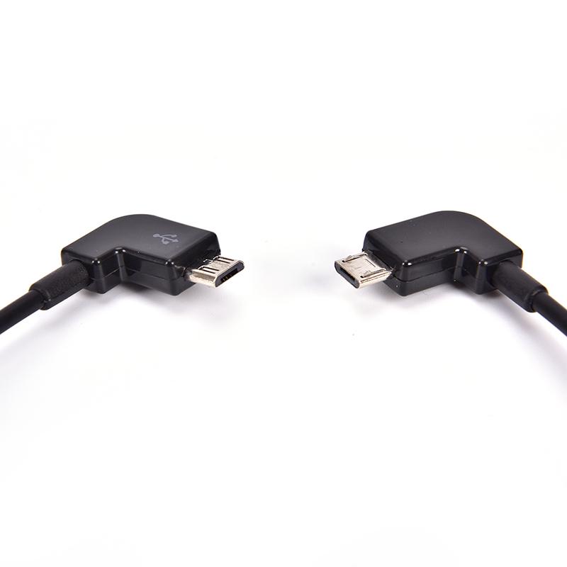 4" Left Angle Micro Usb To Type C Otg Cable For Portable Digital Dac Amplifier